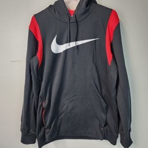Nike Large Therma-fit Pull Over Sweater ZDJ4932 $85 Black & Red